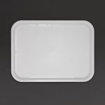 Olympia Kristallon Polypropylene Fast Food Tray White Large 450mm - Image 2