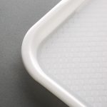 Olympia Kristallon Polypropylene Fast Food Tray White Large 450mm - Image 3