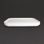 Olympia Kristallon Polypropylene Fast Food Tray White Large 450mm - Image 4