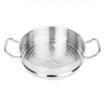 Vogue Stainless Steel and Aluminium Tri-Wall Steamer 24cm