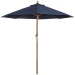 Bolero Round Parasol 3m Diameter Navy Blue