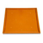 Bolero Pre-drilled Square Tabletop Dark Brown 600mm - Image 5