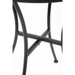 Bolero Black Steel Patterned Round Bistro Table Black 600mm - Image 4