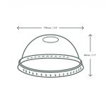 Vegware Compostable Cold Cup Domed Lids 340ml / 12oz and 455ml / 16oz (1000 Pack) - Image 6