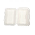 Vegware Compostable Bagasse Clamshell Hinged Meal Boxes 228mm - Image 7
