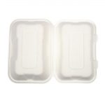 Vegware Compostable Bagasse Clamshell Hinged Meal Boxes 228mm - Image 8