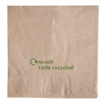 Swantex Recycled Lunch Napkin Kraft 33x33cm 2ply 1/4 Fold (2000 Pack)