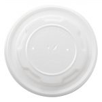 Vegware Compostable Hot Food Pot Flat Lids 170ml / 6oz and 230ml / 8oz - Image 2