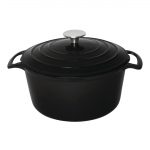 Vogue Round Casserole Dish Black 4Ltr - Image 2