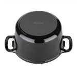 Vogue Round Casserole Dish Black 4Ltr - Image 3