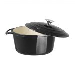 Vogue Round Casserole Dish Black 4Ltr - Image 4