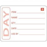 Hygiplas Dissolvable Prepared Food Labels (250 Pack)
