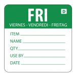 Hygiplas Dissolvable Day of the Week Labels Friday (250 Pack)