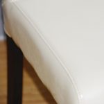 Bolero Faux Leather Dining Chairs Cream (Pack of 2) - Image 4