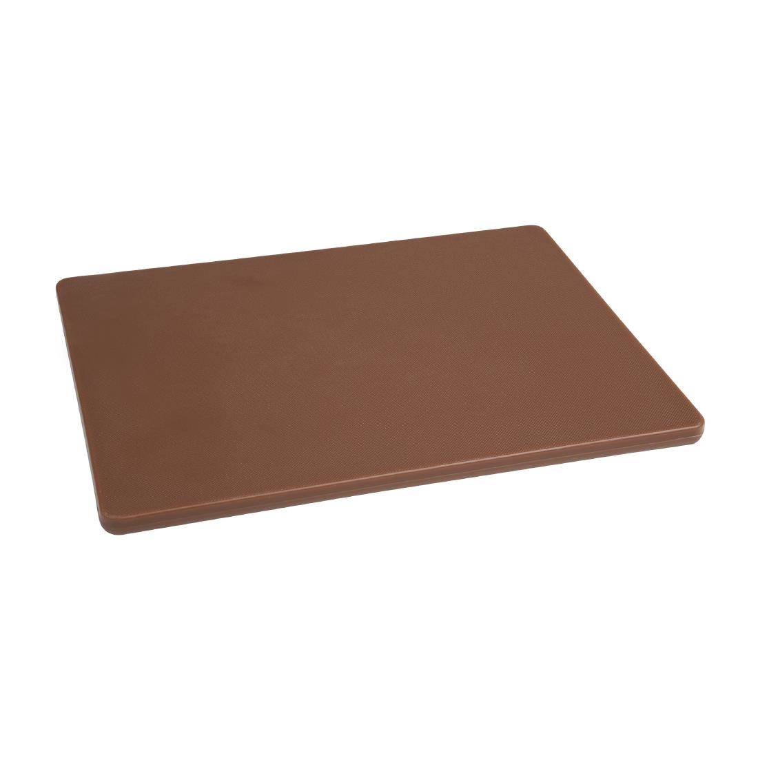 gh792_choppingboardbrown1.jpg Hygiplas Low Density Brown Chopping Board Small 305x229x12mm - Image 1