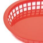 Olympia Oval Polypropylene Food Baskets Red (6 Pack) - Image 2