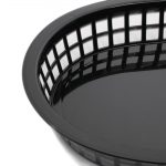 Olympia Oval Polypropylene Food Baskets Black (6 Pack) - Image 2