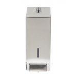 Jantex Stainless Steel Soap and Hand Sanitiser Dispenser 1Ltr - Image 2