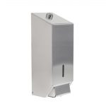 Jantex Stainless Steel Soap and Hand Sanitiser Dispenser 1Ltr - Image 3