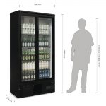 Polar G-Series Upright Back Bar Cooler with Sliding Doors 490Ltr - Image 2