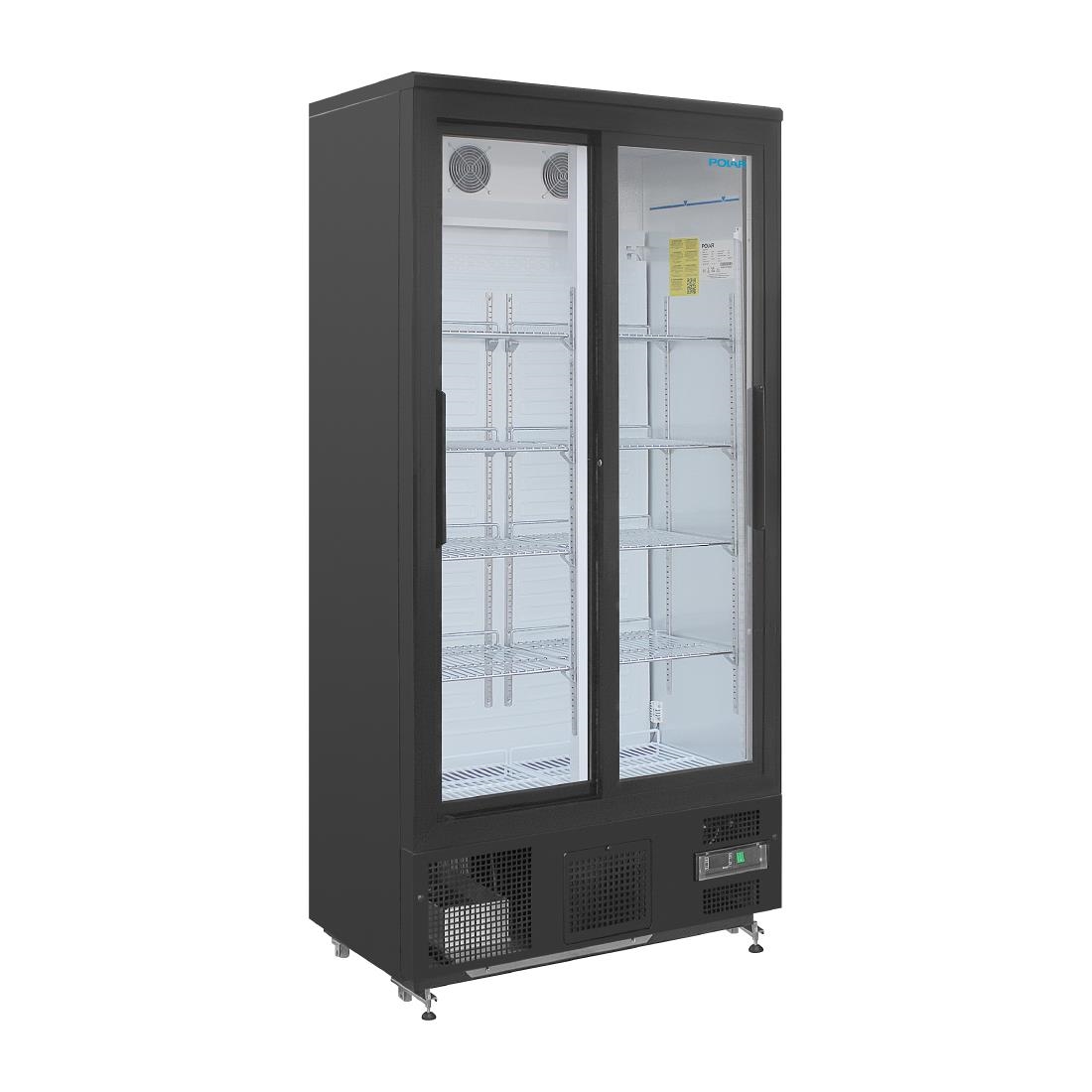 gj448_upd24-1.jpg Polar G-Series Upright Back Bar Cooler with Sliding Doors 490Ltr - Image 1