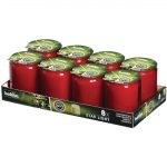 Bolsius Star Light Red Glasses Candles Jars (8 Pack) - Image 2