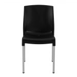 Stacking Bistro Side Chairs Black (4 Pack) - Image 3