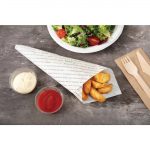 Greaseproof Paper Sheets Fresh and Tasty Print 255 x 203mm (500 Pack) - Image 4
