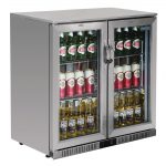 Polar G-Series Back Bar Cooler with Hinged Doors Stainless Steel 208Ltr - Image 4