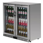Polar G-Series Back Bar Cooler with Hinged Doors Stainless Steel 208Ltr - Image 5