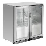 Polar G-Series Back Bar Cooler with Hinged Doors Stainless Steel 208Ltr