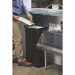Rubbermaid Slim Jim Front Step-On Pedal Bin Black 68Ltr - Image 3