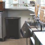 Rubbermaid Slim Jim Front Step-On Pedal Bin Black 68Ltr - Image 4