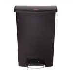 Rubbermaid Slim Jim Step-On Pedal Bin Black 90Ltr