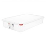 Araven Polypropylene 1/1 Gastronorm Food Containers 13.7Ltr with Lid (4 Pack)