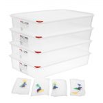 Araven Polypropylene 1/1 Gastronorm Food Containers 13.7Ltr with Lid (4 Pack) - Image 7