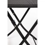 Bolero Square PE Wicker Folding Table Black 600mm - Image 6