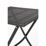 Bolero Square PE Wicker Folding Table Black 600mm - Image 8
