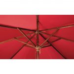 Bolero Square Parasol 2.5m Diameter Red - Image 3