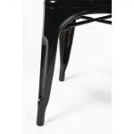 Bolero Bistro Steel Side Chairs Black (Pack of 4) - Image 12