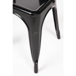 Bolero Bistro Steel Side Chairs Black (Pack of 4) - Image 15