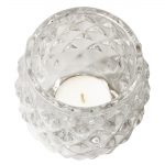 Olympia Glasses Diamond Tealight Holders Clear 75mm (6 Pack) - Image 2