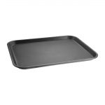 Olympia Kristallon Tray with Non-Slip Silicone Surface Black 405mm