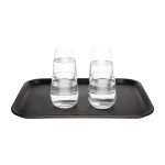 Olympia Kristallon Tray with Non-Slip Silicone Surface Black 405mm - Image 8