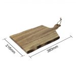 Olympia Acacia Wood Wavy Handled Wooden Board Small 305mm - Image 2