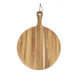 Olympia Acacia Wood Round Pizza Paddle Board 330mm - Image 3