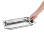 Vogue Stainless Steel 1/3 GN Pan 40mm - Image 3
