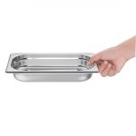 Vogue Stainless Steel 1/4 Gastronorm Tray 40mm - Image 4