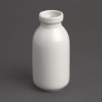 Olympia Whiteware White Mini Milk Bottles 145ml (12 Pack)