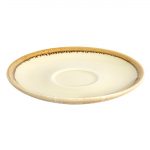 Olympia Kiln Cappuccino Saucer Sandstone 160mm (Pack of 6) - Image 3